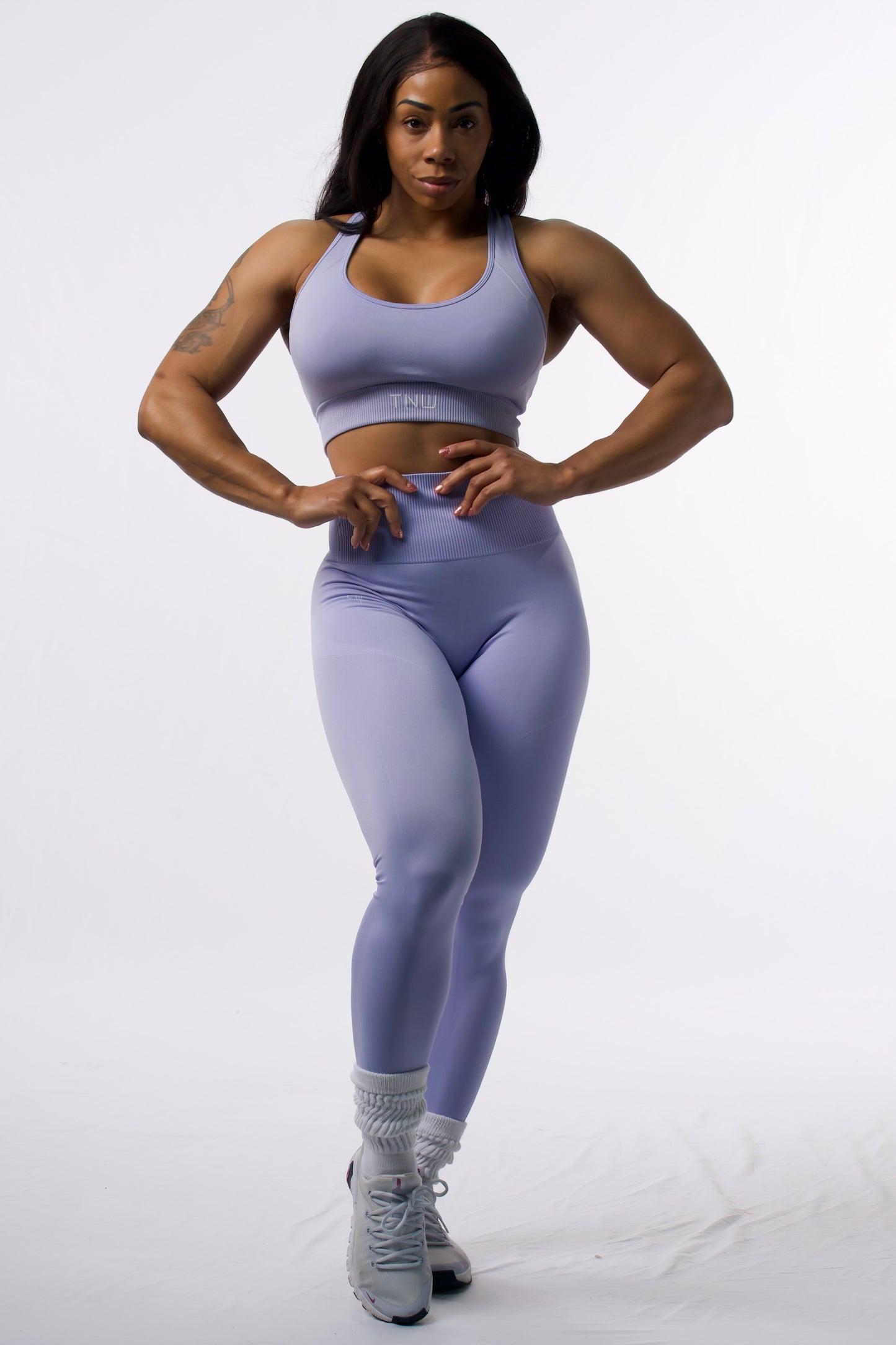 TNW Sports Bra And Leggings Set -Lavender